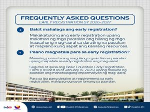 FAQ Early Reg 3
