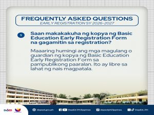 FAQ Early Reg 4