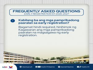 FAQ Early Reg 6